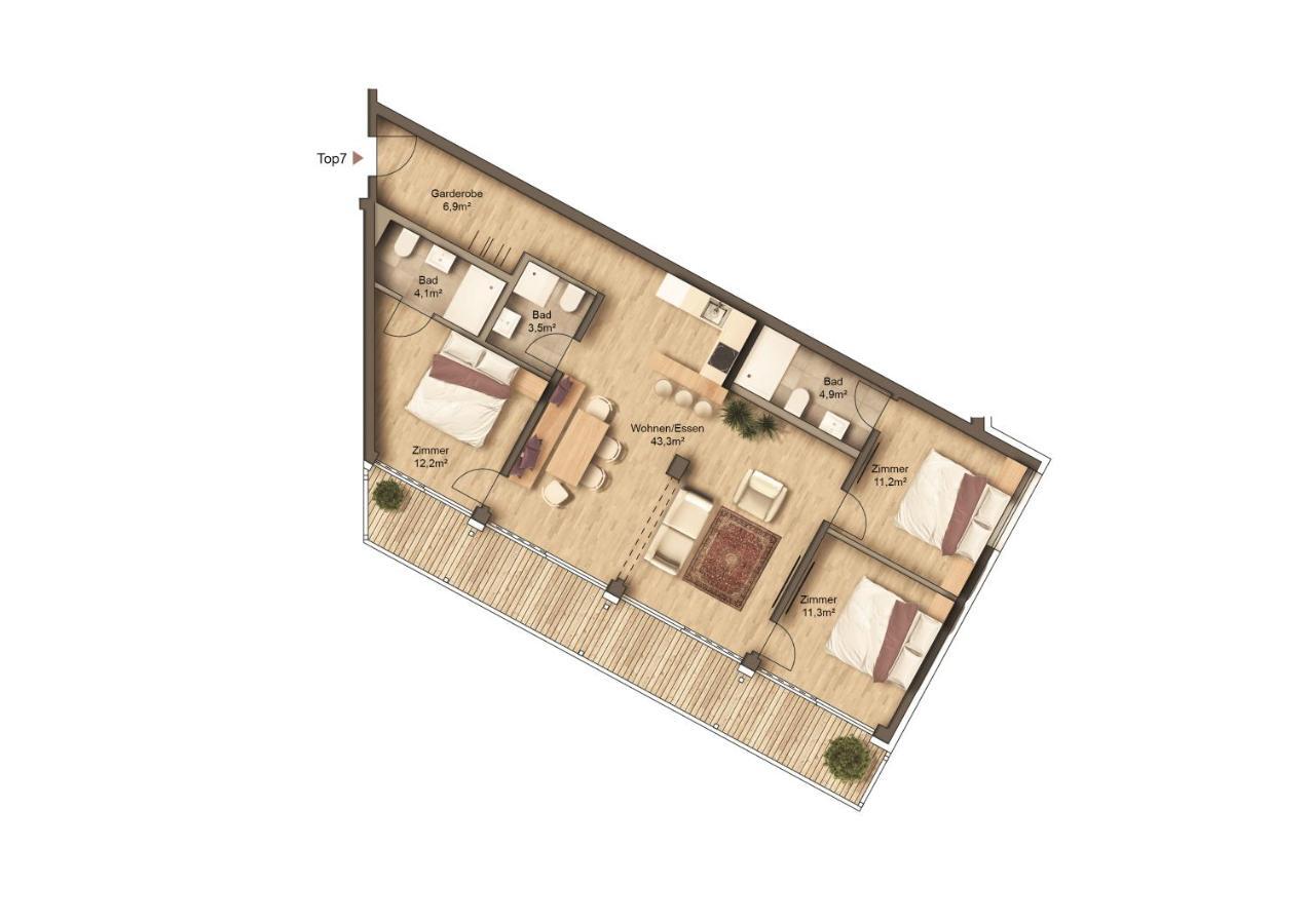 Panorama Residence Moesern เซเฟลด์ อิน ทิโรล ภายนอก รูปภาพ